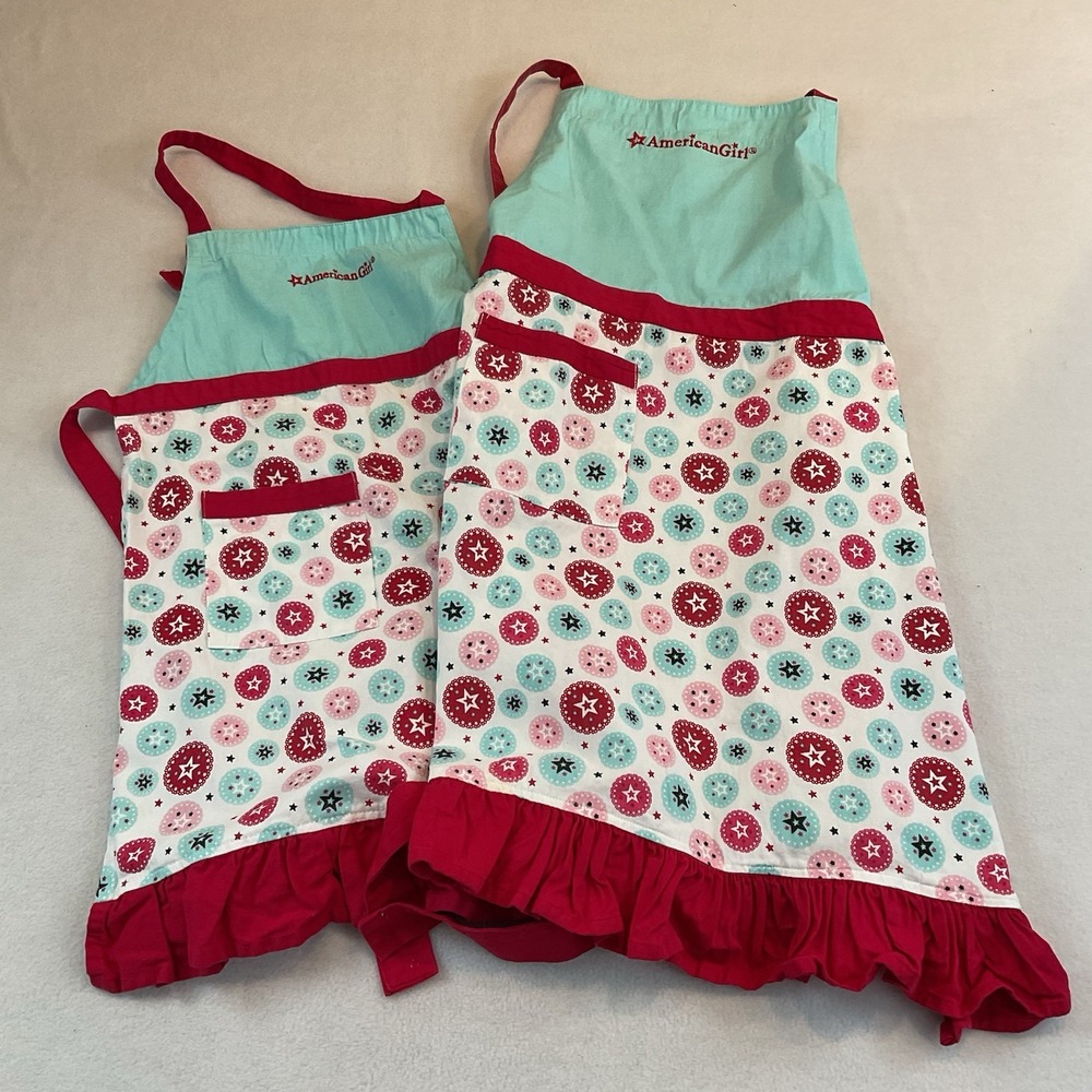 Williams Sonoma American Girl Aprons Matching Adult Child Mother Daughter Set